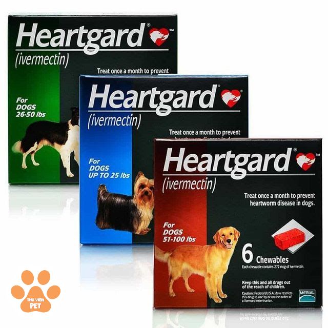 Heartgard Plus có 3 loại giúp kiểm soát và điều trị nhiều loại giun gây hại