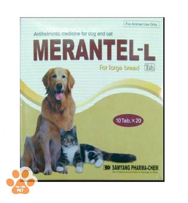 Merantel - L hỗ trợ tẩy giun và tăng cường sức đề kháng cho cún cưng